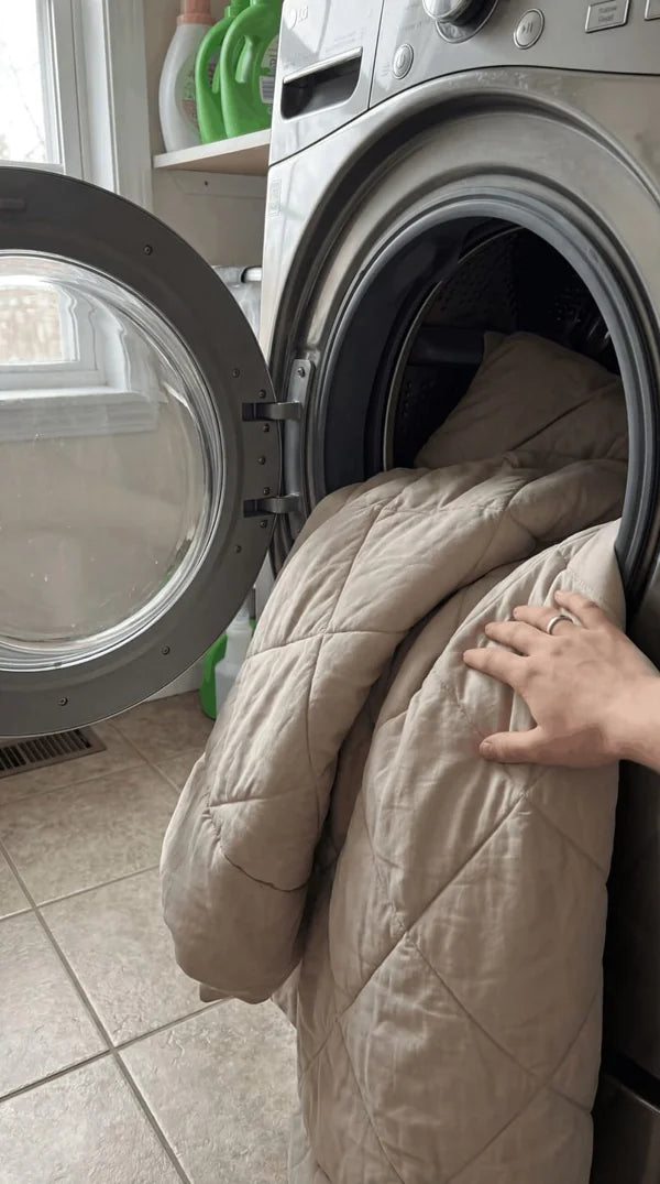 Edredón EasySleep dentro de una lavadora