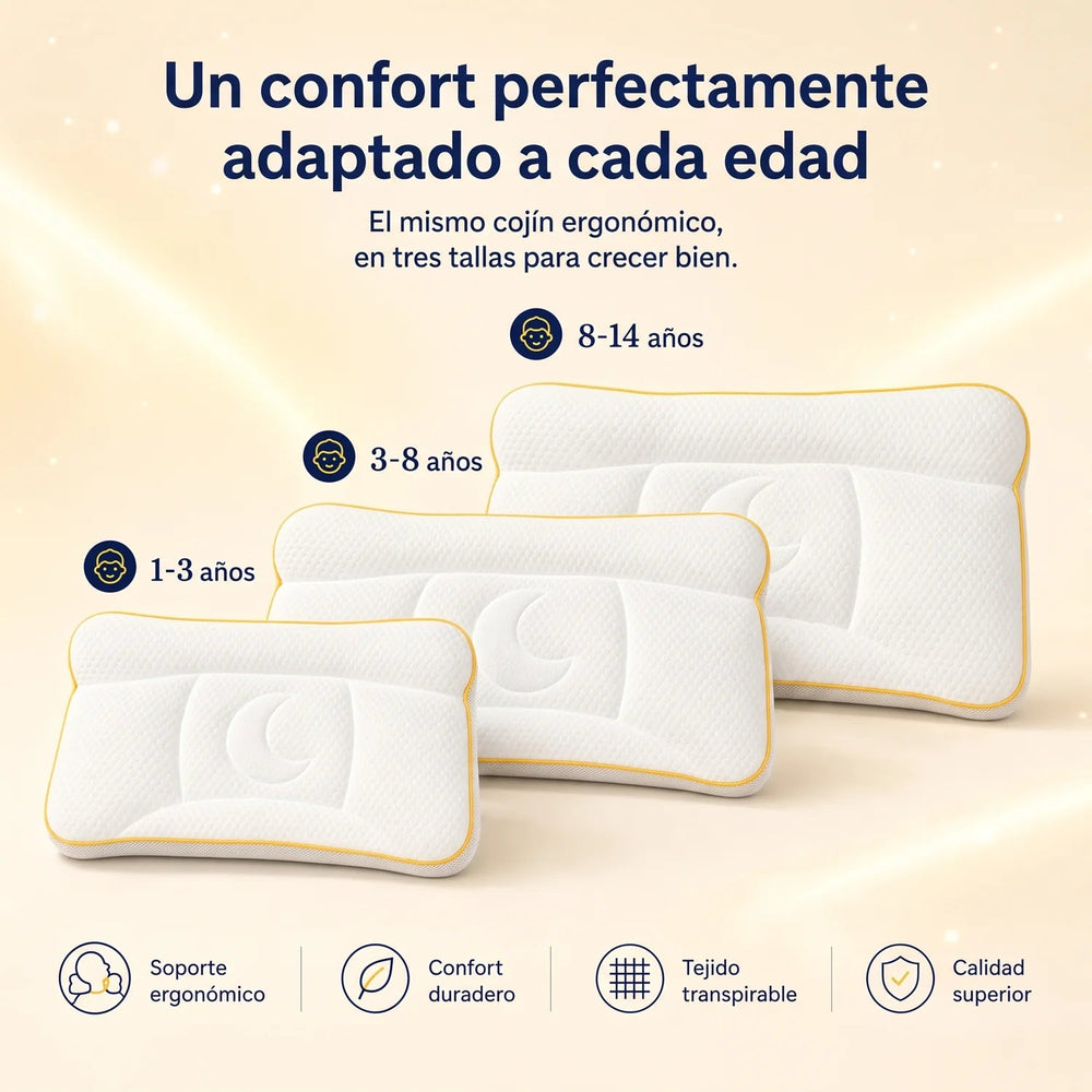 Almohada infantil NESOLIA pensada para su nuca