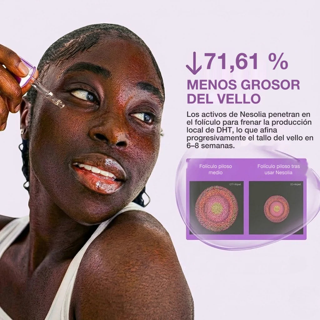 Inhibidor vegetal del vello Nesolia