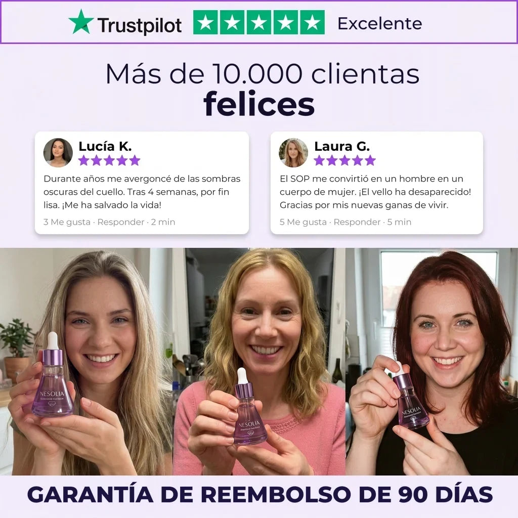 Inhibidor vegetal del vello Nesolia