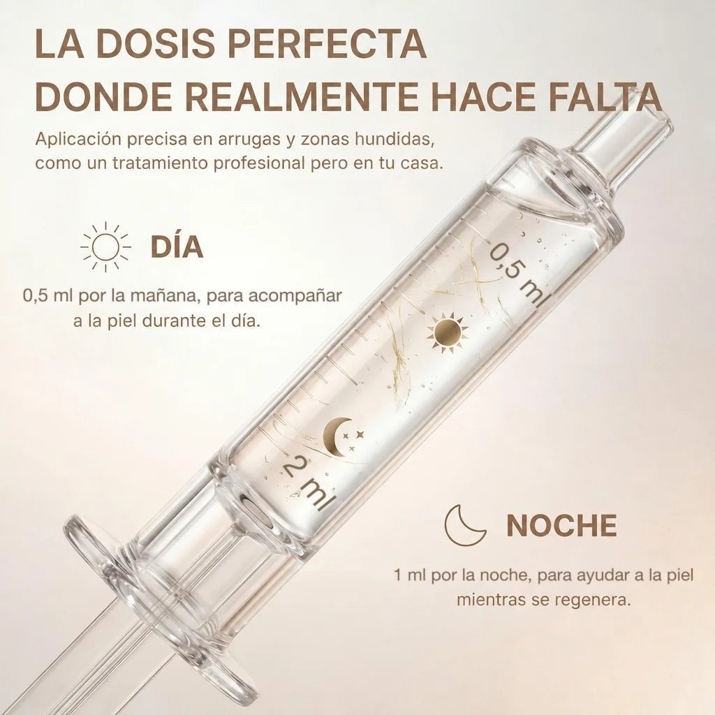 Jeringa cosmética de dosificación