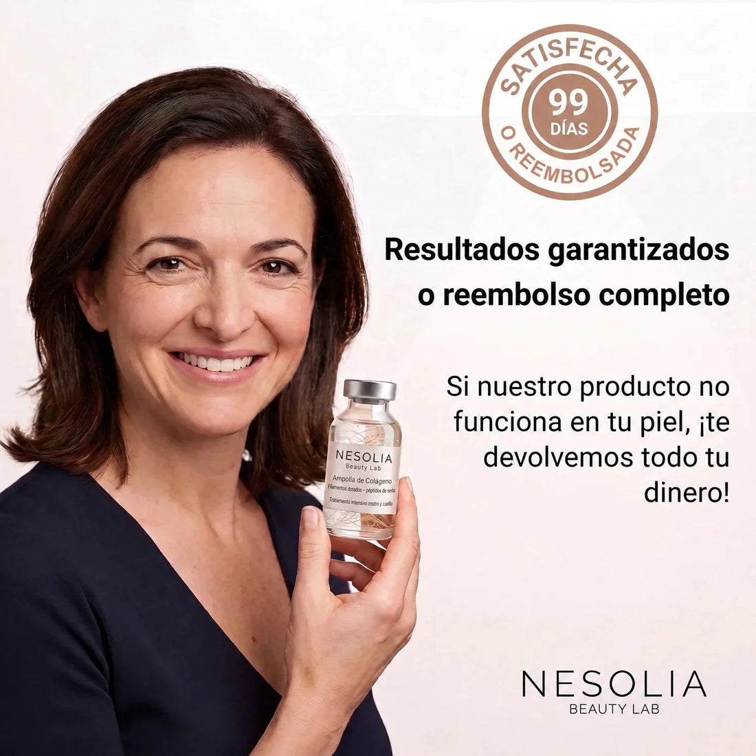 99 días de garantía: satisfecha o reembolsada