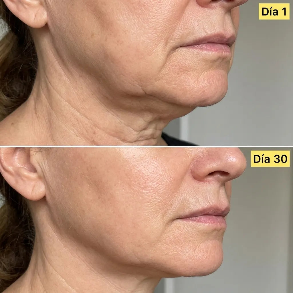 Óvalo y cuello, día 1 y día 30