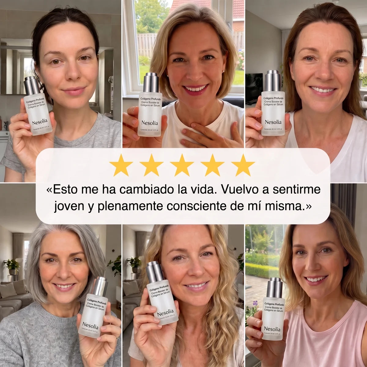 Clientas con el sérum Nesolia
